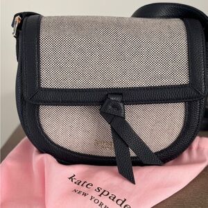 Kate Spade Black and Cream Crossbody Bag